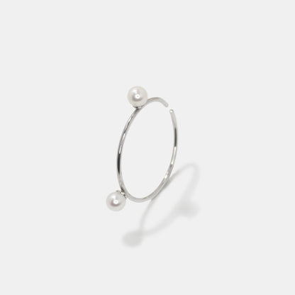 Big hoop pearl earcuff