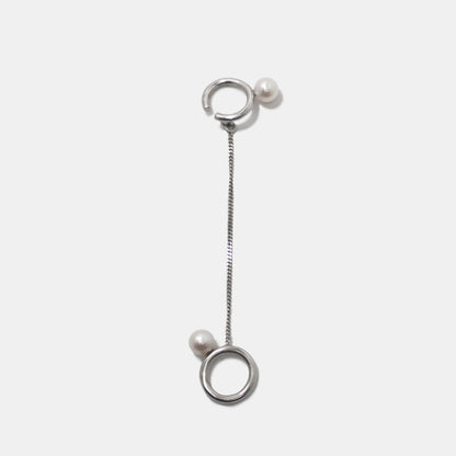 Silver lining earcuff