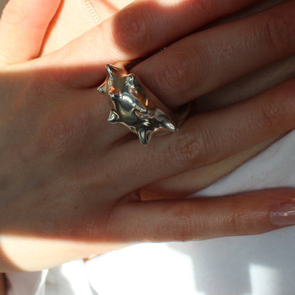 Soft spikes ring